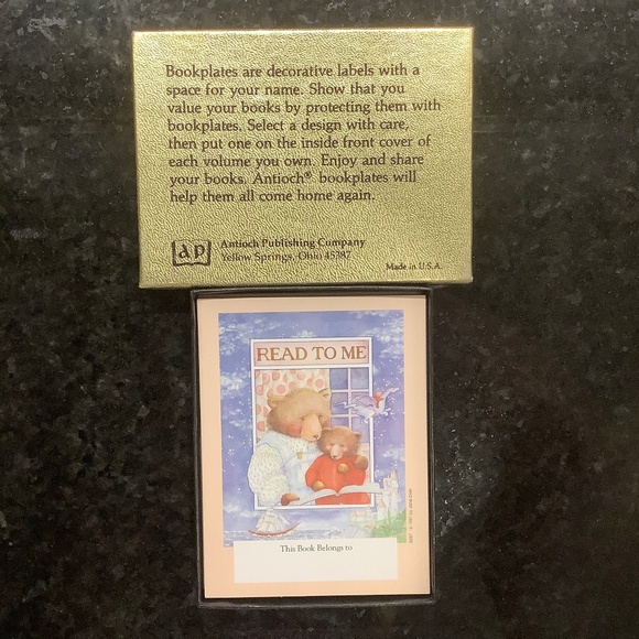 Pack of 26 Self-Stick Bookplates Read to Me Vintage - Picture 2 of 4